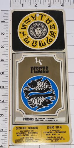 Pisces Horoscope Astrology Zodiac Crest Emblem Decal Sticker Mip